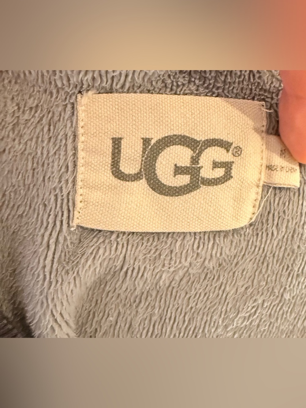 UGG Morgan Side Zip Distressed Sweatshirt in Gray Size Medium - Picture 8 of 10